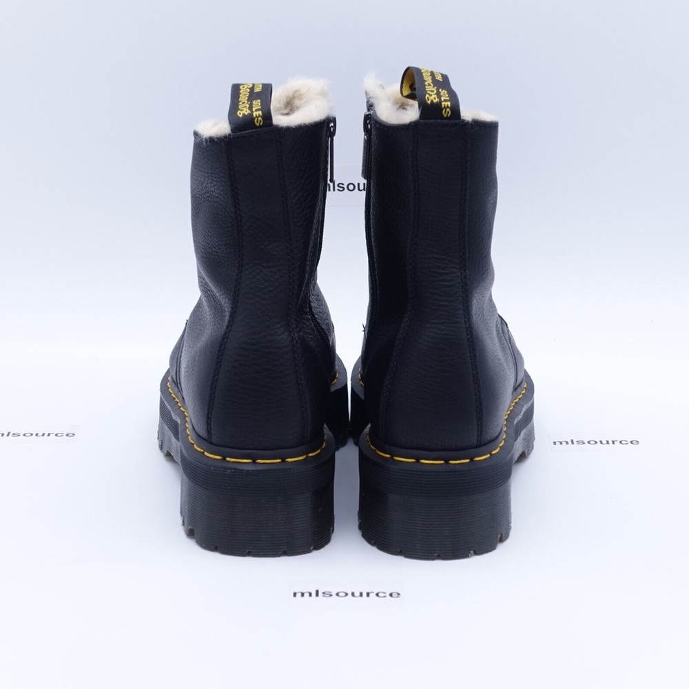NEW Dr. Martens Women's Jadon Faux Fur Lined 8 Eye Platform Water Resistant Boot - Picture 4 of 12